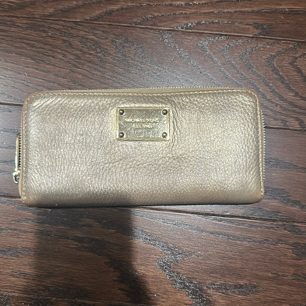 Gold Michael Kors wallet